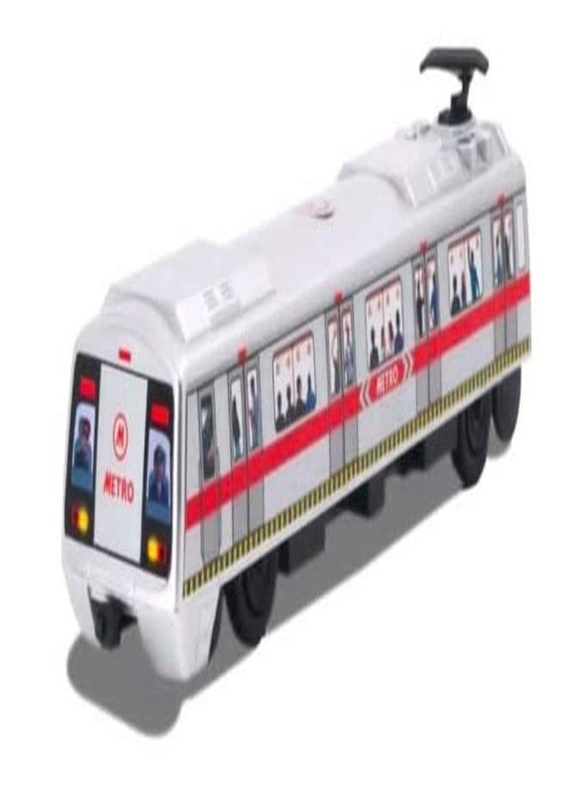 ASBK Daily Transport Vehicles, Cars, Auto, Jets, Bus, Aeroplane, Toys for School Projects and Kids. Pull Down Mechanism Vehicles (Metro)